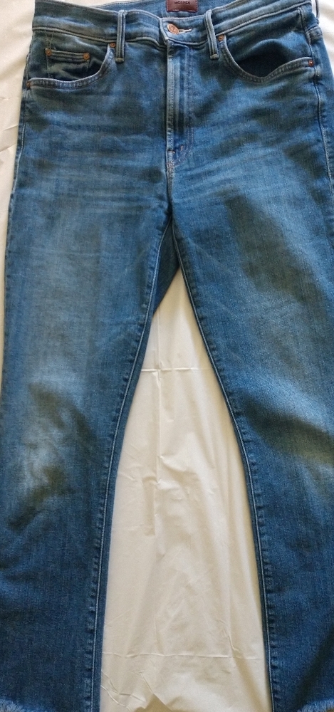 Mother Denim The Insider Crop Fray Jean